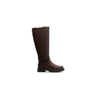 Debenhams Clarks Orinoco3 Tall Leather Boots Dark Brown dark brown