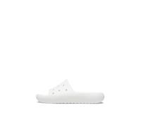 Crocs Unisex Adults,Classic Slide v2, White, 6 UK Men/ 7 UK Women