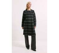 Debenhams Collarless Check Double Faced Coat multi 10