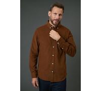 Debenhams Corduroy Long Sleeve Shirt In Brown brown XL