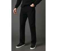 Debenhams Corduroy Straight Fit 5 Pocket Trousers In Black black 38S