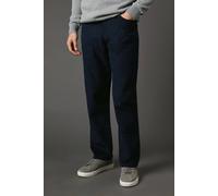 Debenhams Corduroy Straight Fit 5 Pocket Trousers In Navy navy