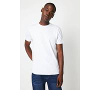 Debenhams Cotton Crew Neck T-Shirt In White white