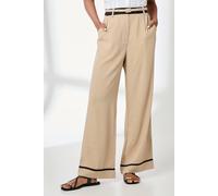 Debenhams Cotton Straight Leg Trouser In Camel camel 18