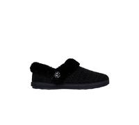 Debenhams Cozy Campfire Quilted Button Slippers Black black
