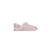 Debenhams Cozy Campfire Quilted Faux Fur Knit Button Slipper W/ Memory Foam Pink pink