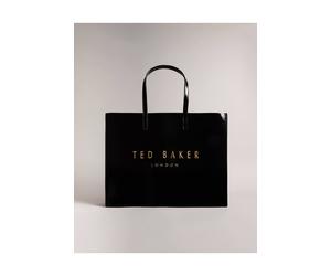 Debenhams Crikon Crinkle Extra Large Tote Icon Bag Black black