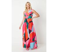 Debenhams Debut London By Coast V Neck Full Skirted Maxi Dress multi 8