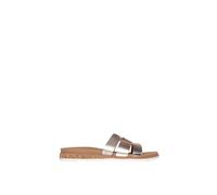 Debenhams Desert Kiss Low Double H Strap Slide Rose Gold Duraleather rose gold