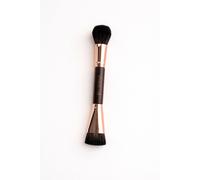 Studio10 Double Ended Vegan Ch rush for Blusher Bronzer and Contour Soft Cruelty Free Makeup Brush for Mature Skin Cream or Powder Application Blending Sculpting and Natural Definition