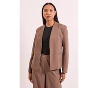 Debenhams Edge To Edge Side Stripe Blazer In Mocha mocha 12