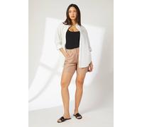 Debenhams Elasticated Waist City Shorts In Taupe taupe 10