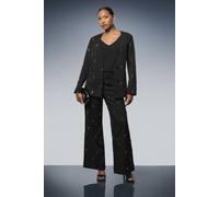 Principles Women's Embroidered Embellished Trousers in Black | Size: 10 Principles Black 10