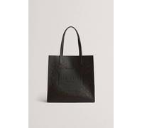 Debenhams Women's Embroidery Floral Large Icon Bag Brown Chocolate