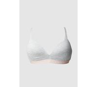Debenhams Emporio Armain Iconic Logo Band Soft/wireless Bra Grey In Grey Marl grey marl