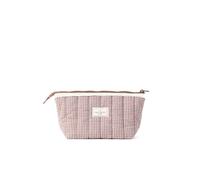 Debenhams Essential Pouch - Mocha Gingham With Frill multi