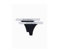 Debenhams Everyday Cotton 2-Pack T-Thong Black black S
