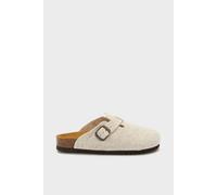 Debenhams Fae Felt Clog Grey In Beige beige 37