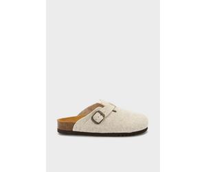 Debenhams Fae Felt Clog Grey In Beige beige