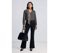 Debenhams Fluid Geo Printed Scarf Detail Blouse multi
