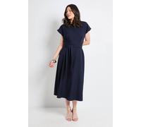 Debenhams Formal Tie Waist Midi Dress In Navy navy