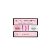 Nails Inc 45 Second Speedy Gloss French Manicure Hack Set, Pink, No Chip, Long Lasting, Quick Dry, Air Dry, Professional Manicures & Pedicures, Silicone Stamper, DIY Nail Art Design, 3 Piece Set