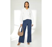 Debenhams Gathered Detail Long Sleeve Shirt In Ivory ivory 16