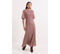 Debenhams Geo Maxi Dress In Red red