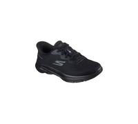 Debenhams Go Walk 8 Nadia Mesh Bungee Lace Slip In Trainer - Black Textile black