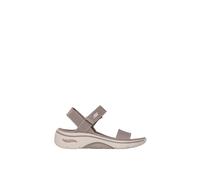 Skechers Women's Go Walk Arch Fit 2.0 Sandal Annie, Taupe Textile, 4 UK