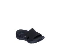 Debenhams Go Walk Arch Fit 2.0 Sandal Quick Dry Finished Knit Slide With Peekaboo Detail Black black