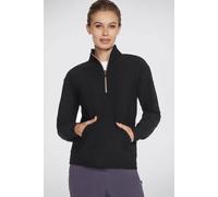 Debenhams Goluxe Rib 1/4 Zip Bold Black black XS