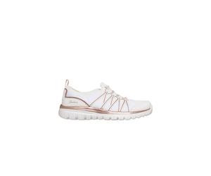 Debenhams Graceful - Metallic Detail Bungee White/ Rose Gold Knit white