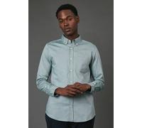 Debenhams Green Oxford Long Sleeve Shirt green XXL