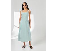 Debenhams Green Stripe Square Neck Cami Midaxi Dress green 16