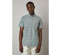 Debenhams Grey Summer Check Short Sleeve Shirt grey S