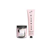 Hair Gain Hair Growth Vitamins Gummies and Nourishing Hair Mask (180 ml) - Bundle of 2