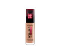 L'Oréal Paris Liquid Foundation, Full Coverage, Lasting Wear, Hydrating, Water & Transfer-Proof, Lightweight, Fresh, Dewy & Glowing Skin, 300 Amber Beige