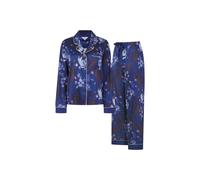 Debenhams Isla Traditional Pyjamas Set Dark Blue Digital Print blue M