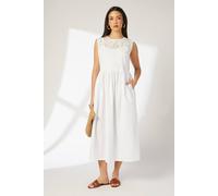 Debenhams Ivory Broderie Cami Detail Midaxi Dress ivory 16