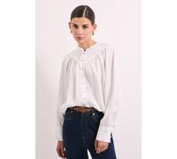 Debenhams Ivory Satin Button Collar Detail Shirt ivory 12