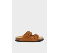 Debenhams Josephine Suede 2 Strap Sandal Cognac In 115C Cognac 115c cognac