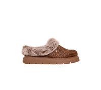 Debenhams Keepsakes Lite Faux Fur Trim Slippers Leopard leopard