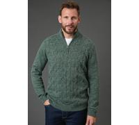 Debenhams Khaki Cable Half Zip Jumper khaki XXL