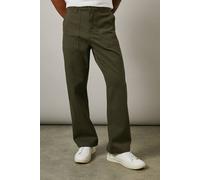 Debenhams Khaki Cotton Casual Trousers khaki 38S
