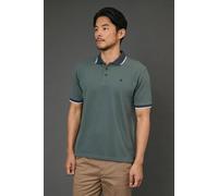 Debenhams Khaki Tipped Pique Polo Shirt khaki XXXL