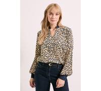 Debenhams Leopard Print Poets Blouse leopard 10