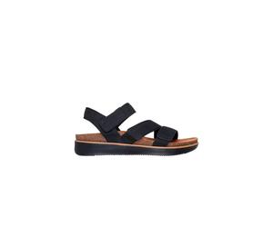 Debenhams Lifted Comfort Adjustable Open Toe Sandal Black black