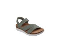 Skechers Lifted Comfort OLV Olive Green Womens Comfortable Sandals 163252 in a Plain Man-made in Size 3