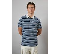 Debenhams Light Blue Boxford Stripe Polo Shirt light blue XXL